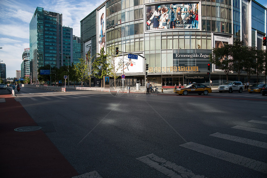 商业区户外路北京金融街图片