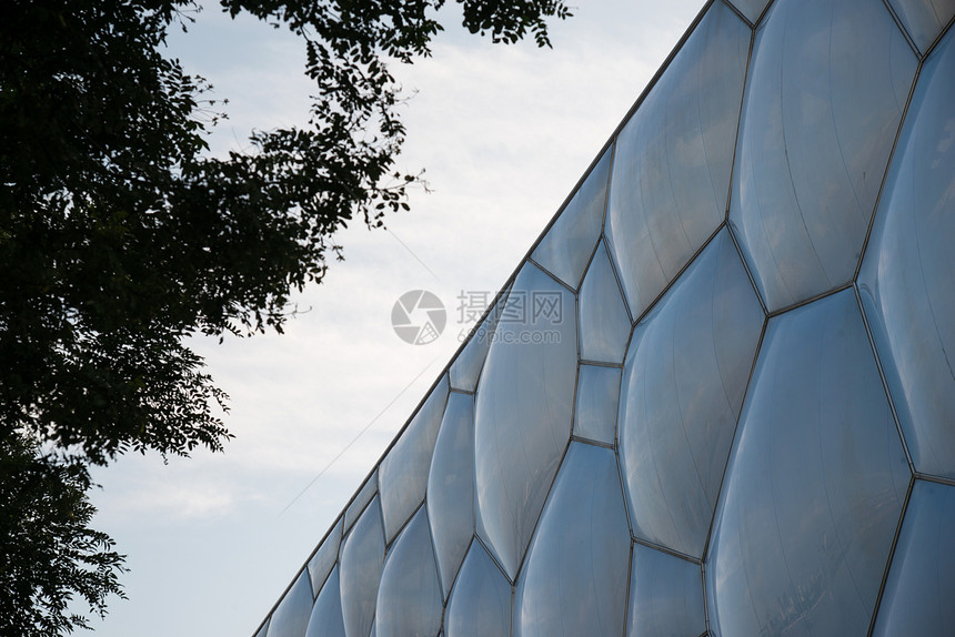 亚洲奥林匹克运动场国际著名景点北京游泳中心水立方图片