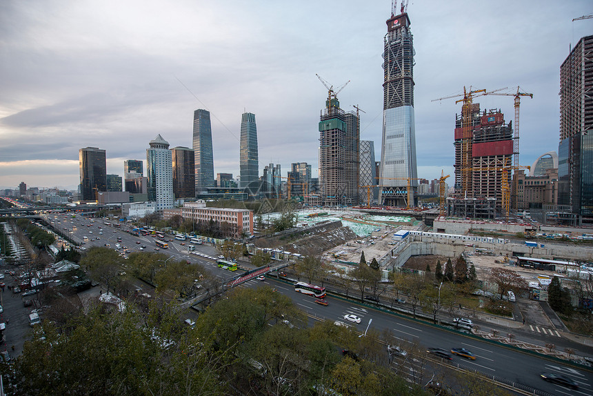 北京市区的城市建筑和高楼图片