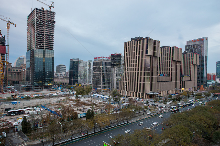 北京市区的城市建筑和高楼图片