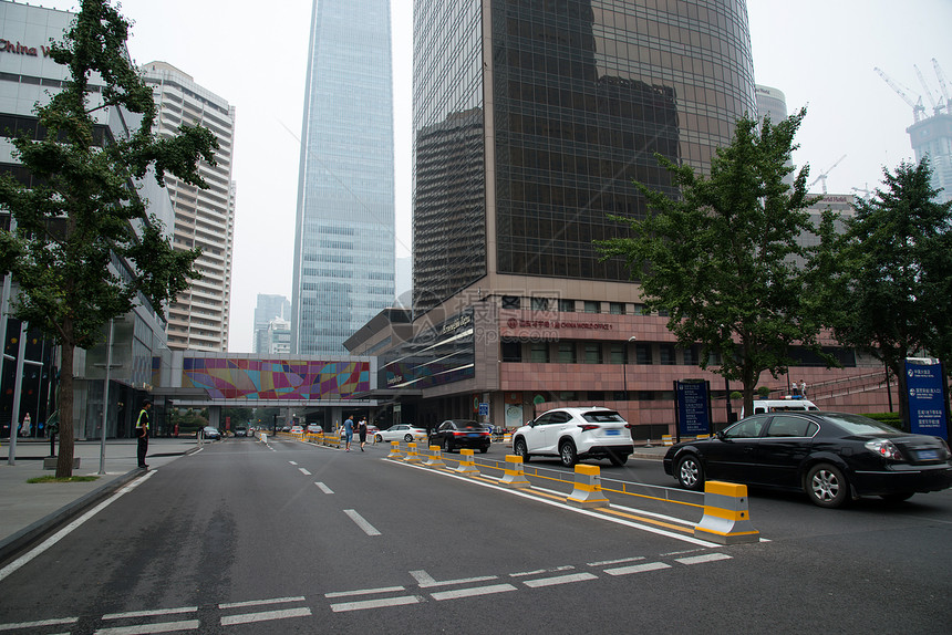 北京城市建筑和道路图片