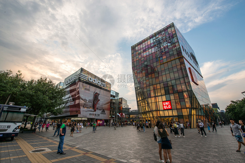 北京街道的景象和城区图片