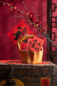 春节恭喜发财气氛红包图片