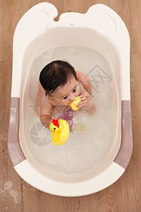 沐浴小鸭子彩色图片家庭生活小鸭子宝宝洗澡背景