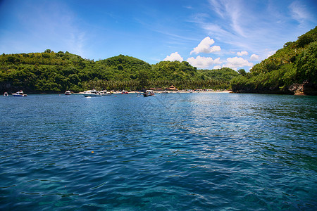 停泊岛旅游旅行水巴厘岛海景背景