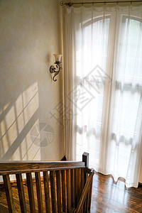 灯装饰物木地板宽敞的居室楼梯背景