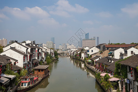 无锡清名桥古运河景区背景图片