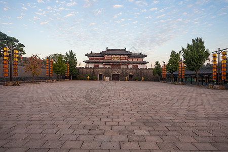 自然建筑特色文化江苏省无锡三国城背景图片