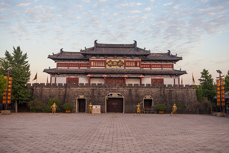 纪念墙旅游目的地自然江苏省无锡三国城背景