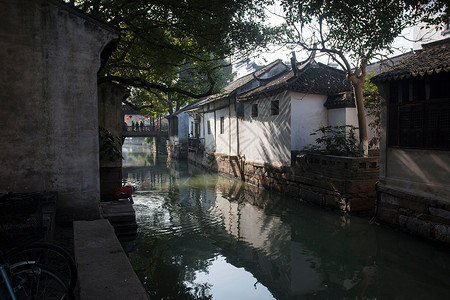 建筑体乡村江苏省昆山市锦溪古镇背景