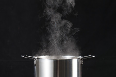 炊具准备食物不锈钢炖锅背景图片