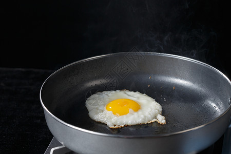 煎鸡蛋的锅煎鸡蛋背景