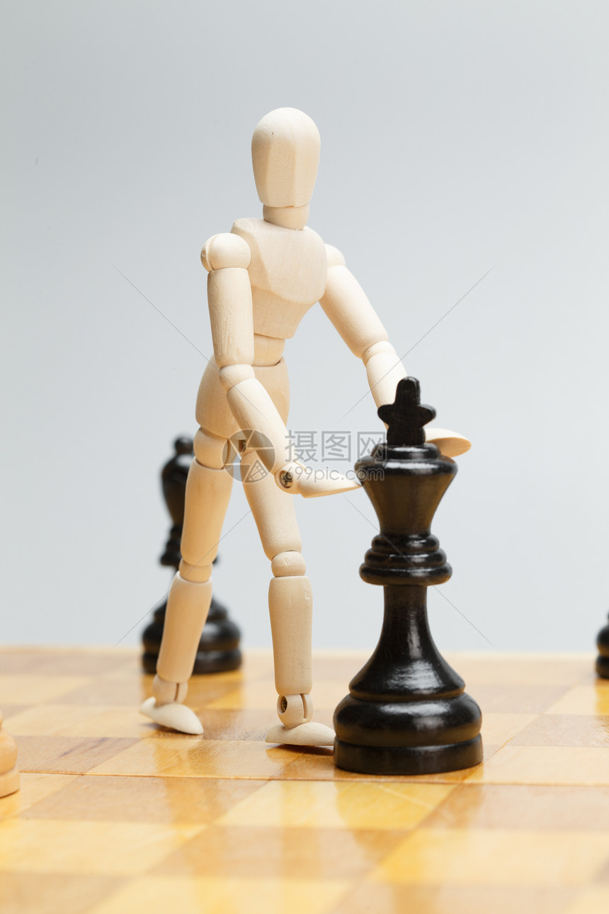 垂直构图领导能力策略象棋创意图片