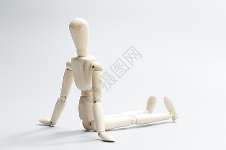 人体3D模型可爱的人工智能静物木偶背景
