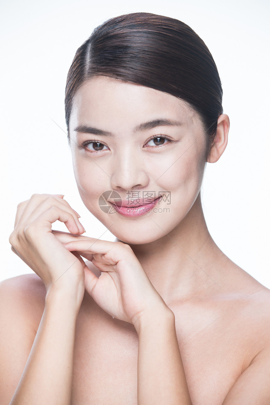 仅一个人亚洲人青年女人妆面肖像图片