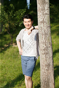 手叉腰青年人青年男人肖像中国人高清图片素材