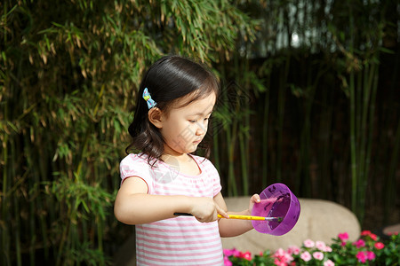 艺术4岁到5岁合作幼儿园的学生在做手工高清图片