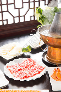 牛肉特色中华美食涮羊肉中国菜高清图片素材