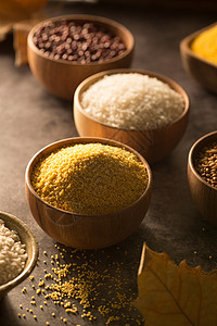 五谷杂粮小米收集高清图片