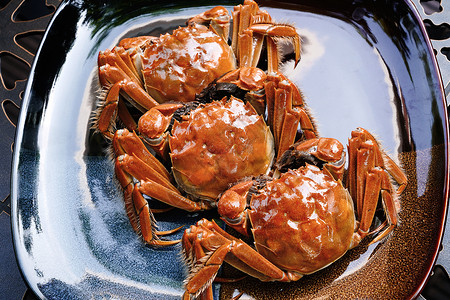中华美食诱惑贝类螃蟹图片