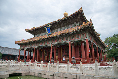 元素河流寺庙北京雍和宫保护高清图片素材