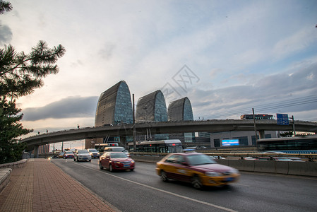 城市生活路街道北京西直门建筑群图片