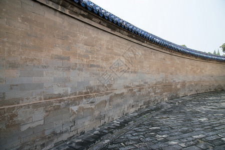 北京天坛回音壁神秘高清图片素材