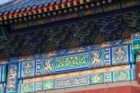 屋顶花纹世界文化遗产花纹图案旅游胜地北京天坛背景