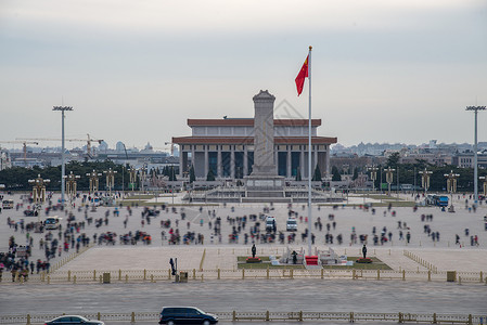 北京红旗摄影环境保护名胜古迹北京广场背景