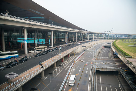 北京首都国际机场大厅背景图片