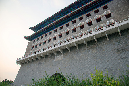 首都建筑远古的北京前门城楼历史高清图片素材