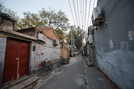 居住区社区旅游北京胡同高清图片