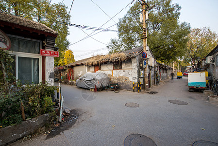 彩色十字光效彩色图片建筑建筑外部北京胡同背景