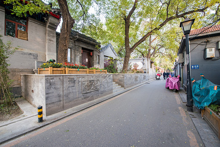 旅游文化建筑外部北京胡同图片