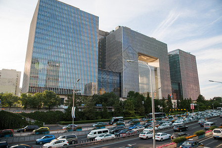 首都城市路北京市东直门建筑群图片