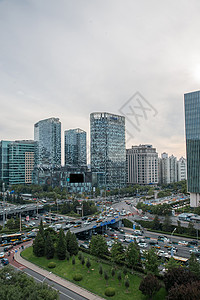 立交桥高视角道路北京市东直门建筑群图片