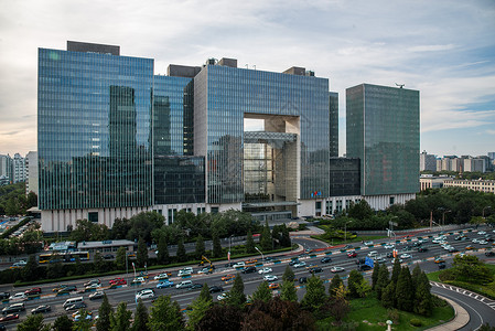 白昼办公大楼路北京市东直门建筑群图片