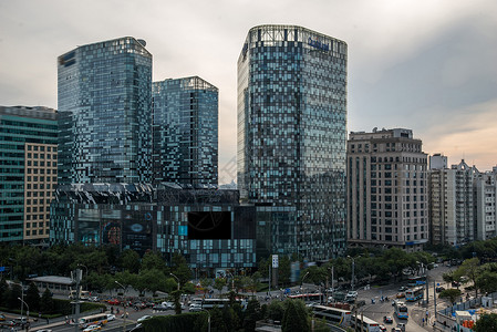 环岛城市生活路北京市东直门建筑群图片