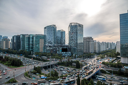 旅游户外都市风景北京市东直门建筑群图片
