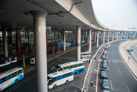 亚洲t3航站楼城市北京首都国际机场背景图片