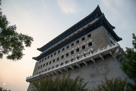 箭楼大栅栏元素建筑北京前门城楼背景