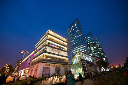 新手上路素材新的首都旅行北京城市建筑夜景背景