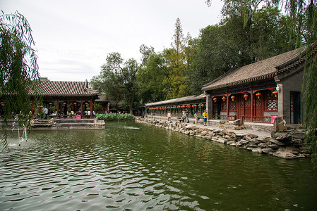 都市风光文化遗产摄影北京恭王府高清图片