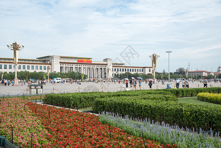 城市建筑庄重北京广场背景图片