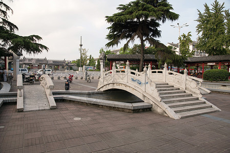 江苏淮安的美丽景区都市风景高清图片素材