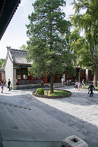旅游游客都市风光北京恭王府图片