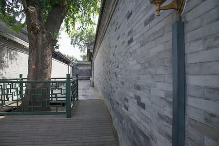 庭院壁灯名胜古迹户外北京恭王府背景