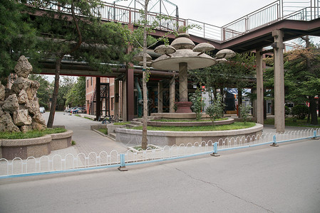 步行街无人时髦的北京798艺术区图片