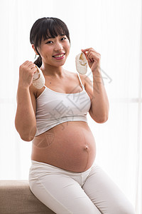 坐着人摄影幸福的孕妇高清图片