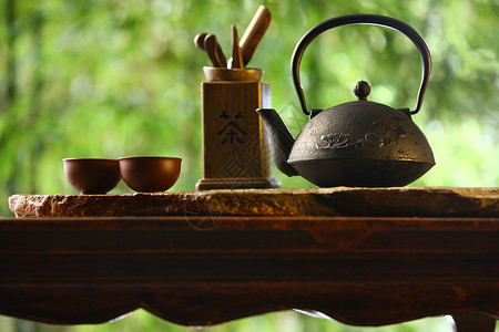 选择对焦热饮健康生活方式茶具高清图片